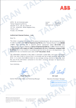 ABB Authorized Channel Partner